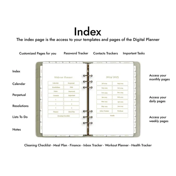 Franklin Planner Digital Mid-Yearly Planner 2024-2025