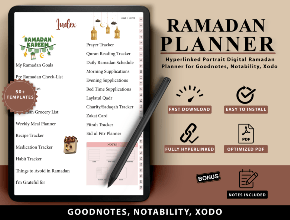 All-in-One Ramadan Planner for GoodNotes
