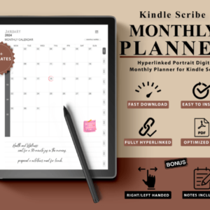 Monthly Kindle Scribe Planner 2024