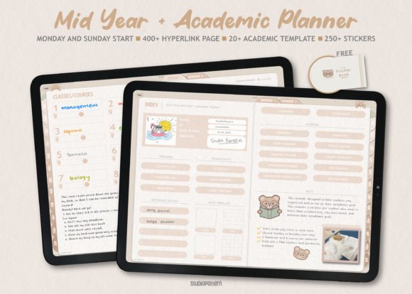 all in one student digital planner